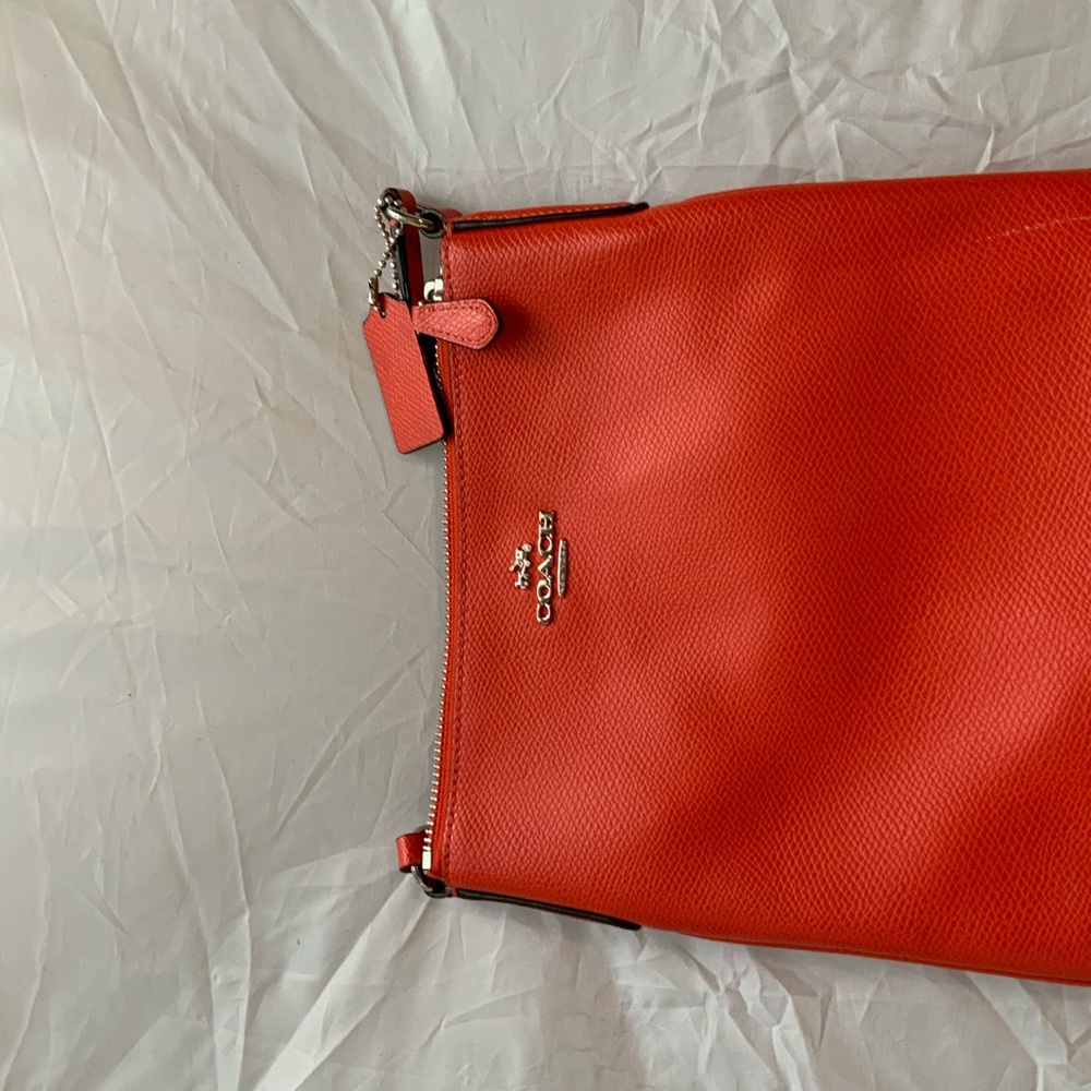 Orange coach crossbody bag